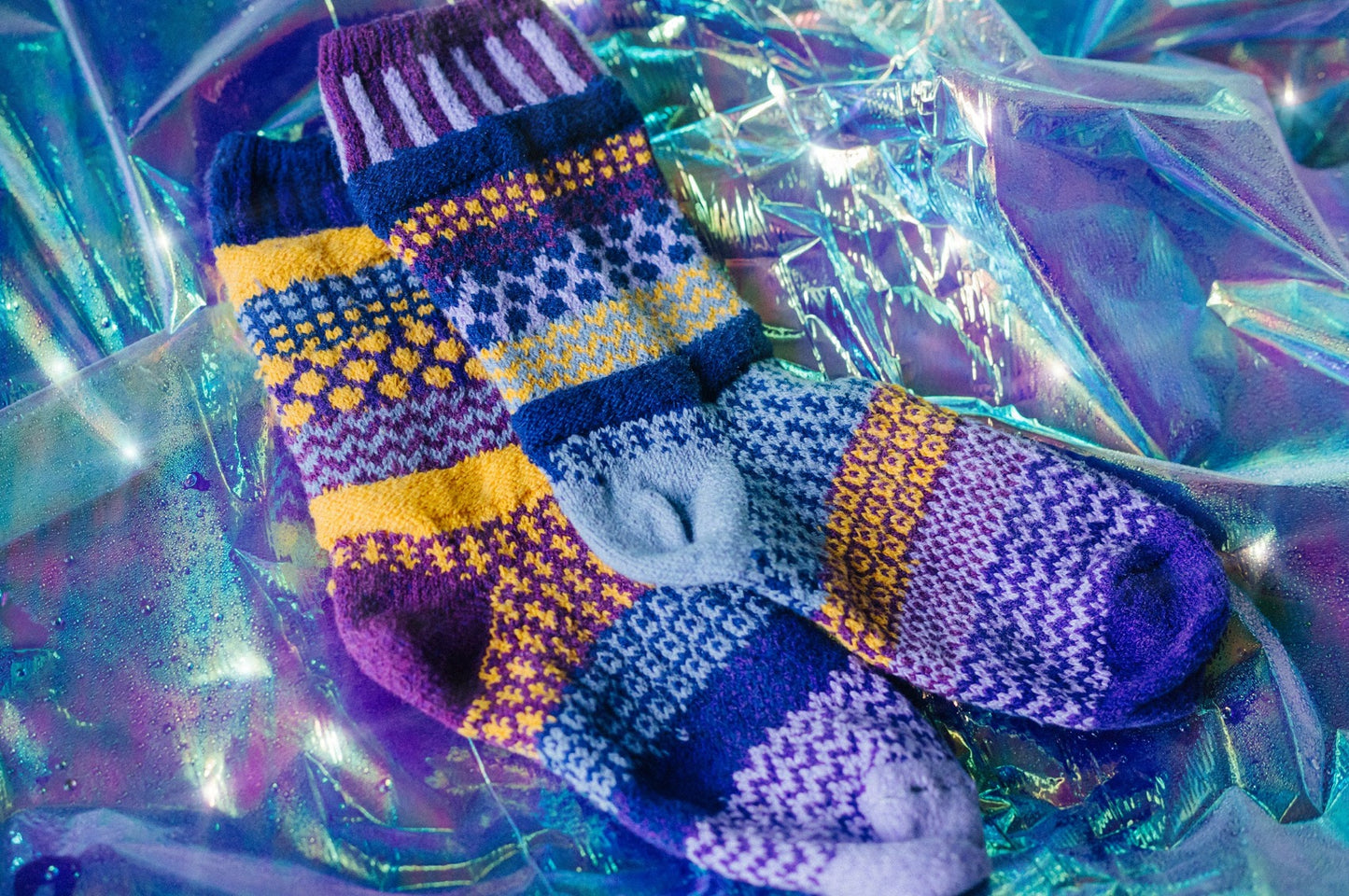 Purple Rain Crew Socks