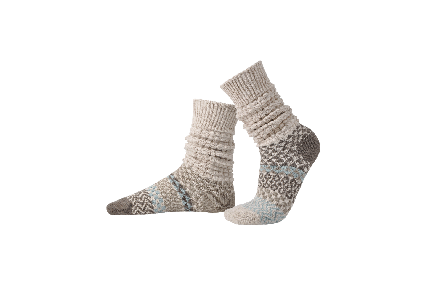 Fusion Slouch Socks - Seashell